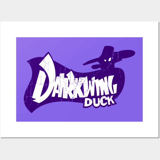 Retro Vintage Dark Wing Duck Wall Art by StudioPM71